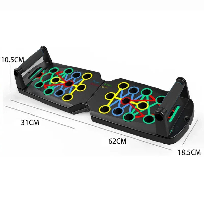 ColorFit Push-Up Board – 12-in-1 Trainingssystem für Zuhause
