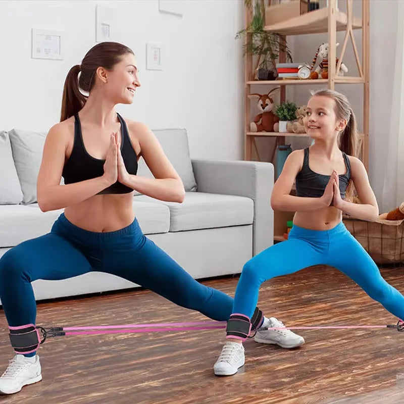 Booty Bands Pro – Widerstandsbänder mit Knöchelriemen für Bein- & Po-Training