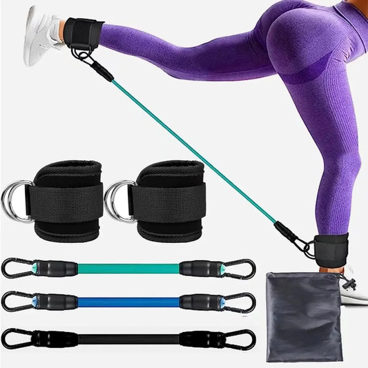 Booty Bands Pro – Widerstandsbänder mit Knöchelriemen für Bein- & Po-Training