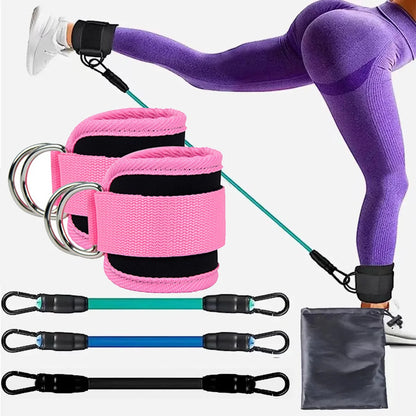 Booty Bands Pro – Widerstandsbänder mit Knöchelriemen für Bein- & Po-Training
