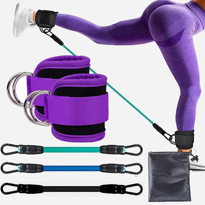 Booty Bands Pro – Widerstandsbänder mit Knöchelriemen für Bein- & Po-Training